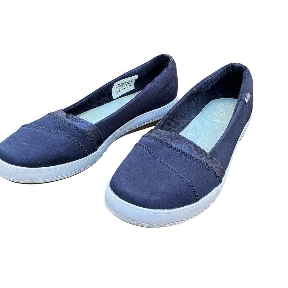 Keds Blue Slip On Calli II Canvas Shoes Size 6 EUC - Picture 2 of 7